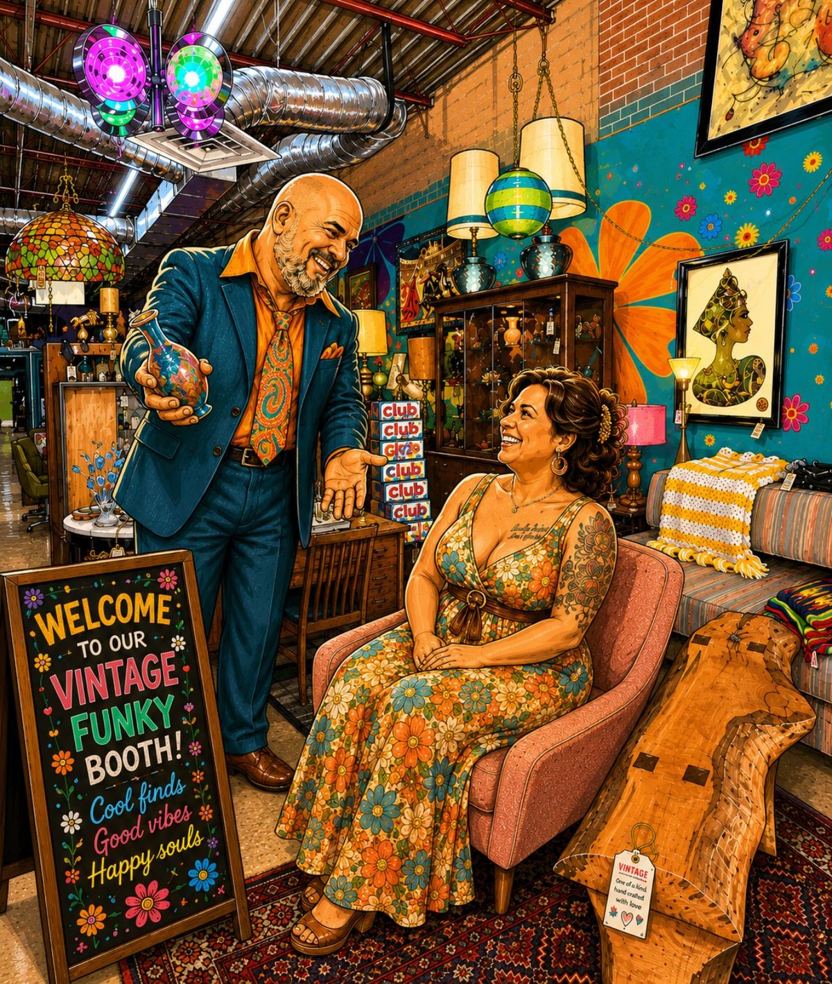 Mitch and Ang, owners of Moon City Modern